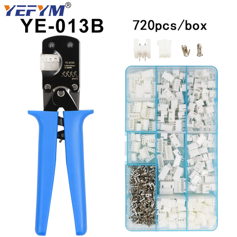 YE-013B Crimping pliers for XH2.54 PH2.0 SM2.5 2510 SMH200 Narrow-pitch Connector Pins 0.03-0.52mm2 tools sets 720pcs XH2.54 box ► Photo 1/6