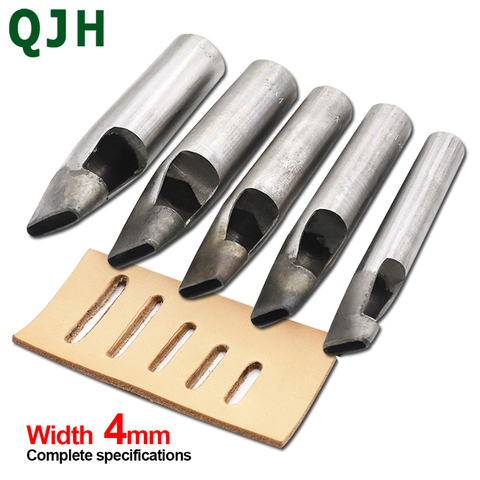 Width 4mm Leather Oval Shape Hole Punch Oval Angle Spacing Belt Punching Tools DIY Craft Leather Puncher Hole Drilling Tool ► Photo 1/6
