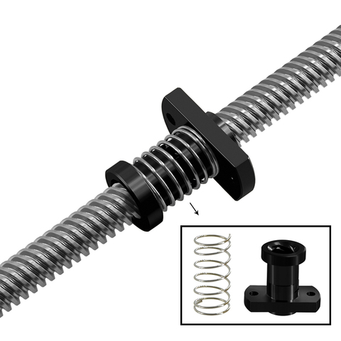 3D Printer Z Axis Trapezoid Motor Screw Nuts T8 Nut POM Nut Lead 8mm Pitch 2mm For Creality CR10 CR-10S Ender-3 Lead Screw ► Photo 1/6