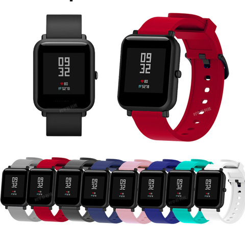 Silicone Strap Bracelet For Xiaomi Huami AMAZFIT bip S GTS Smart Watch Band For Amazfit GTR 42mm Correa Wristband Accessories ► Photo 1/6