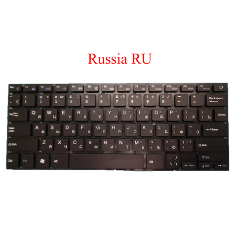 Laptop RU US Keyboard For Irbis NB14 NB41 NB42 NB43 NB44 NB45 NB46 NB48 NB50 NB51 NB52 NB60 NB61 Russia English New ► Photo 1/2