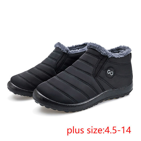 Women snow boot 2022 new waterproof winter boots female shoes solid casual shoes woman keep warm plush winter shoes women boots ► Photo 1/6