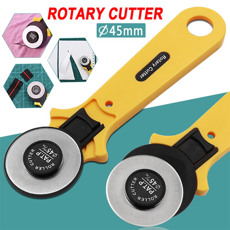 Leathercraft 45mm Rotary Cutter Leather Cutting Tool Leather Craft Fabric  Circular Blade Knife DIY Patchwork Sewing Quilting