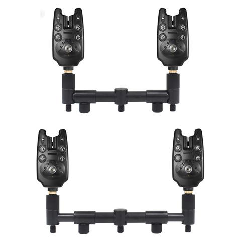 Fishing Rod Bite Alarm Holder 2 Head Telescopic Carp Fish Pole Buzz Bar Stand Fishing Tool Accessories ► Photo 1/6