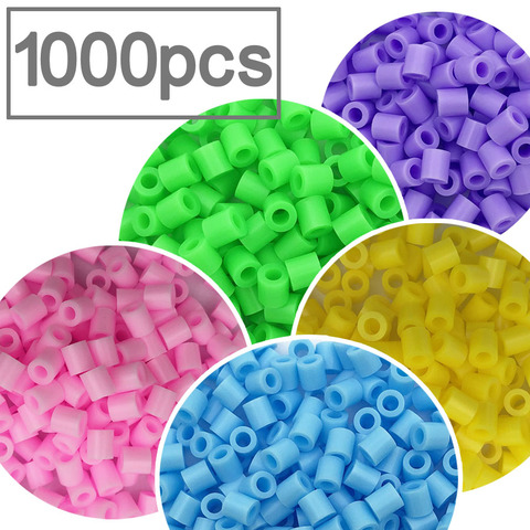 5mm 1000pcs perler PUPUKOU Beads fuse beadsd Pearly Iron Beads for Kids Hama Beads Diy Puzzles High Quality Handmade Gift Toy ► Photo 1/6