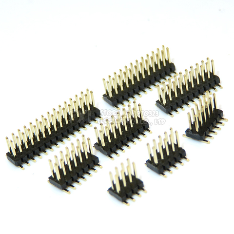 SMT 1.27mm 1.27 Double Row Male Breakaway PCB Board Pin Header Connector Pinheader 2*3/4/5/6/7/8/10/12/15/20/40p 3-50P ► Photo 1/2