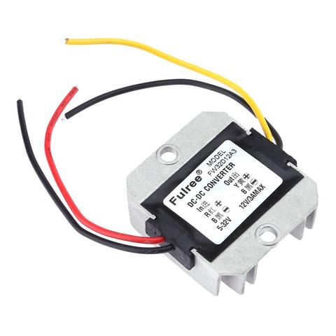 DC-DC 5-32V to 12V3A Automatic Voltage Stabilizer Power Converter Regulator IP67 Waterproof, Shockproof And Moistureproof ► Photo 1/6
