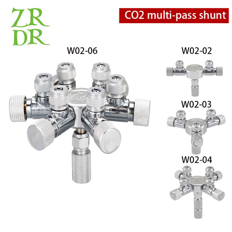 WYIN Stainless Steel Aquarium Multi Way CO2 Distributor Splitter Needle Valve, Check Valve Bubble Counter for Solenoid Regulat ► Photo 1/6