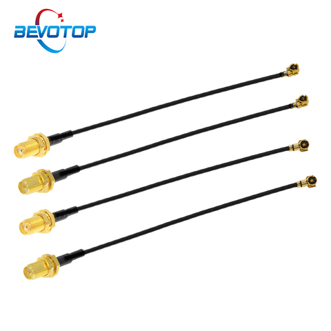 10pcs/lot IPEX Cable uFL/u.FL/IPX/IPEX4 MHF4 Female to SMA Female Antenna RF Cable RG0.81 0.81mm Pigtail Extension Cable ► Photo 1/6