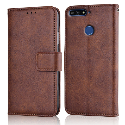 Flip Leather Wallet Case for On Huawei Honor 7X 7C 7S 7A Pro Case Honor7A Pro Back Cover for Huawei 7A Phone Case ► Photo 1/6