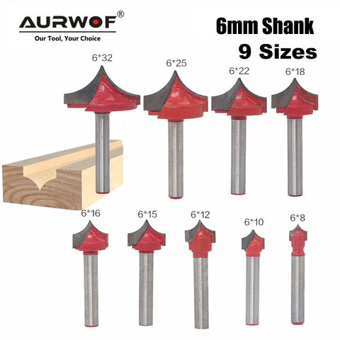 1pc 6mm Shank CNC Round Nose Bits Round Point Cut Bit Shaker Sharp Cutter Solid Carbide Tools for Woodworking MC06006 ► Photo 1/1