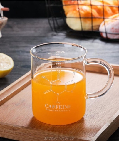 Caffeine Beaker Mug Graduated Beaker Mug with Handle  Borosilicate Glass Multi-Function Food Grade Measuring Cup N17 20 Dropship ► Photo 1/1