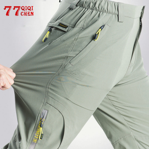 Stretch Hiking Pants Men Summer Quick Dry Trousers Mens Outdoor joggers Cago Pants Male Travel/Fishing/Trekking Pant pantalones ► Photo 1/6