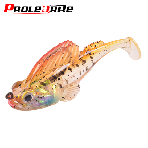 1Pcs Silicone Wobbler Fishing Lure 12g 22g Soft Bait Lead Head Jig Dark Sleeper Swimbaits Pike Lure Bass Shad for Perch Tackle ► Photo 1/6