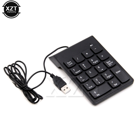 Universal numeric keypad USB Wire Mini number Keyboard keycap for Laptop Desktop PC Computer Numpad 18 Keys Keyboard accountant ► Photo 1/6