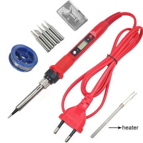 80W digital LCD display soldering iron Temperature Adjustable Electric Soldering station welding Tool Lead-free 180-480C ► Photo 1/6