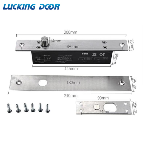 5 wires DC12V  Electric Lock Magnetic NC/NO Output with Timer Mortise Door Lock Fail Safe fail Secure Bolt Mortise Door Lock ► Photo 1/6