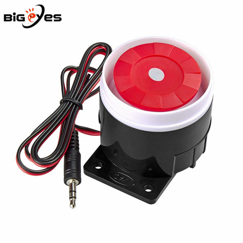 DC 5V DC 12V Wired Siren Loud Indoor Siren 120dB Alarm Horn Wired Durable Alarm For Home Security Alarm System Indoor Mini Siren ► Photo 1/6