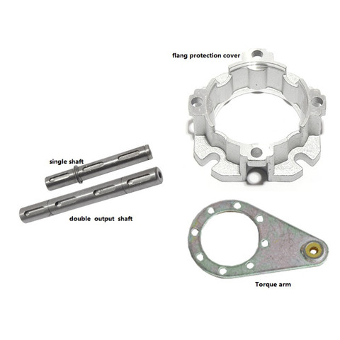 NMRV030 Worm gear reducer accessories single/DOUBLE output shaft /FLANG /Torque arm output shaft 14mm diameter ► Photo 1/2