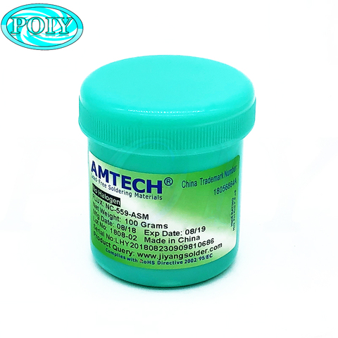 100% Original AMTECH NC-559-ASM 100g Lead-Free Solder Flux Paste suitable SMT BGA Reballing Soldering Repair Tools ► Photo 1/5