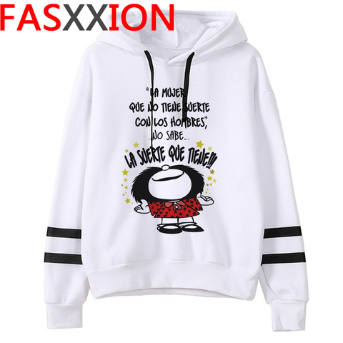 Kawaii Manga Mafalda Hoodies Women Funny Winter Warm Tops Hoodie Fashion Cartoon Girls Clothing Unisex Anime Sweatshirts Female ► Photo 1/6