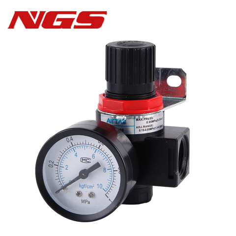 AR2000 G1/4 Mini Air Pressure Regulator Adjustable Pneumatic Reducing Valve With Gauge For Compressor AR1500 BR3000 BR4000 10bar ► Photo 1/6