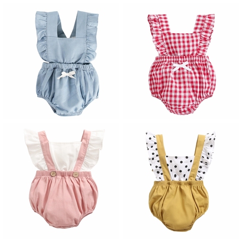 Sanlutoz Princess Baby Girls Bodysuits Cotton Baby Girl Clothing for Newborn Cute Summer Baby Bodysuit ► Photo 1/6