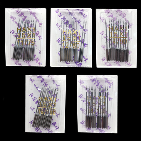 10pcs/set Sewing Accessories Sewing Needles Universal 15x1 130x705H Mixed Kit Packing for Most Brand Domestic Sewing Machines ► Photo 1/6