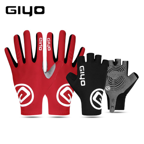 GIYO Half Full Finger Cycling Gloves Non Slip Breathable Gel Sports Racing Men Women Road MTB Bicycle Gloves ► Photo 1/6