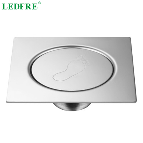 LEDFRE pop-up drain stainless steel floor drain Hotel shower room deodorant  floor drain bathroom accessorise drain ► Photo 1/6