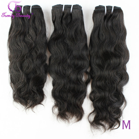 Peruvian Natural Wave 100% Human Hair Extensions Can Buy 3/4 PCS 8-30 Inches Brazilian Hair Weave Bundles Non-Remy Trendy Beauty ► Photo 1/6