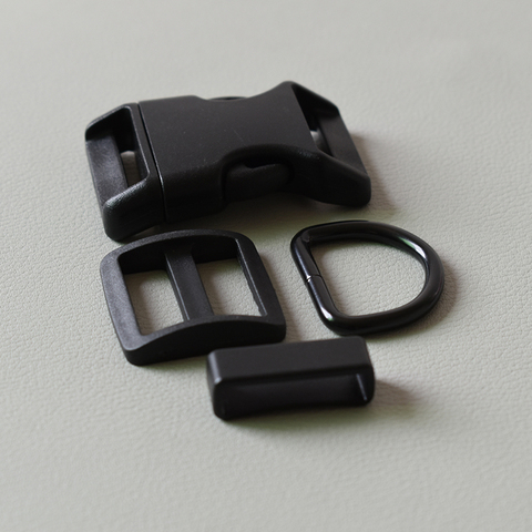 1 set plastic release buckles metal Dring 25mm clip clasp knapsack straps rectangle buckle sliders Diy Dog collar accessories ► Photo 1/6