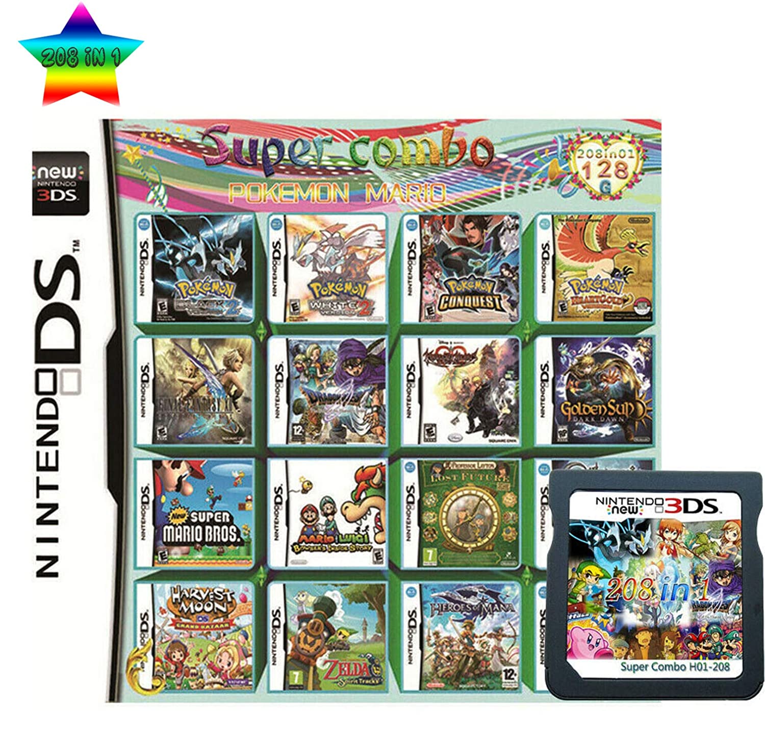 Price History Review On 8 In 1 Multi Cart Super Combo Video Games Cartridge Card Cart Pokemon For Nintendo Ds Nds 3ds Xl 3dsxl 2ds Ndsl Ndsi Aliexpress Seller