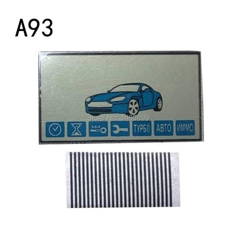 Wholesale 2 PCS/lot A93 Keychain LCD Display flexible cable zebra paper For Russian Starline A93 lcd remote control Key Trinket ► Photo 1/1