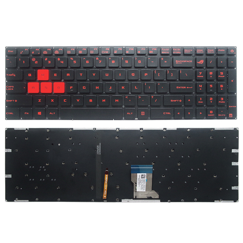 Original US laptop backlit Keyboard for ASUS GL702V GL702VS GL702VM GL702VT GL702ZC G702VS US BACKLIT Standard English Layout ► Photo 1/5