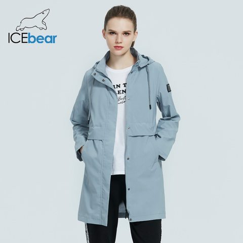ICEbear 2022 Fashionable women's windbreaker high-quality female trench coat with a hood women's spring clothing GWF20017i ► Photo 1/6