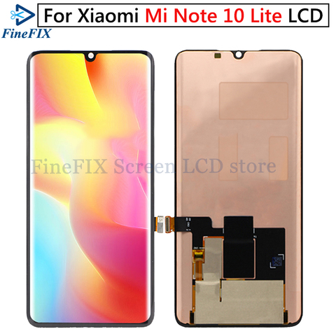 AMOLED Display For Xiaomi Mi Note 10 Lite LCD Display Touch Screen Replacement For Mi Note 10 Lite M2002F4LG M1910F4G LCD ► Photo 1/6