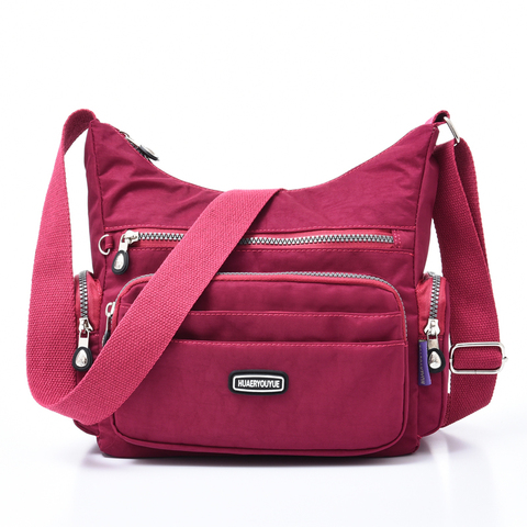 Multi-Pockets Women's Shoulder bag Female Travel Handbag High Quality Ladies Messenger Bag Nylon Tote CrossBody Bag Purse Bolsas ► Photo 1/6