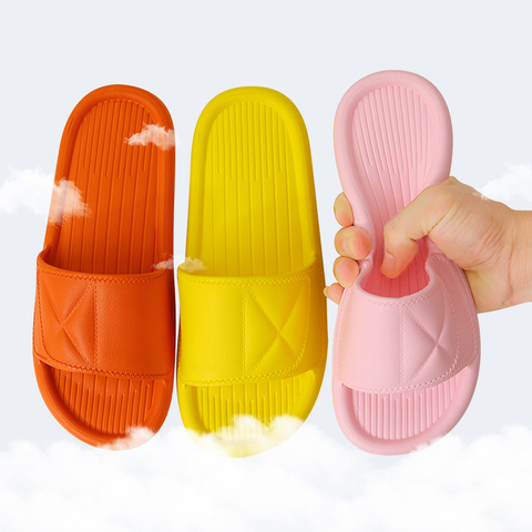New Unisex Slippers Women Men Shoes Summer Bathroom Slipper Couple Indoor Sandals Fashion Home Slippers Non-slip Floor Flip Flop ► Photo 1/6
