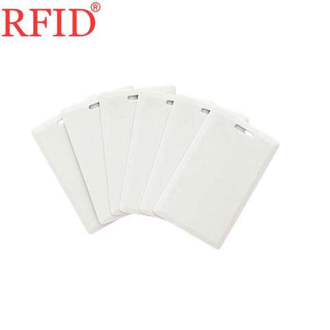 ID 125khz EM4305 T5577 Size 85.5x54x1.8mm Rewritable Writable Blank Card RFID Token Tag For Attendance Management Thick Card 100 ► Photo 1/1