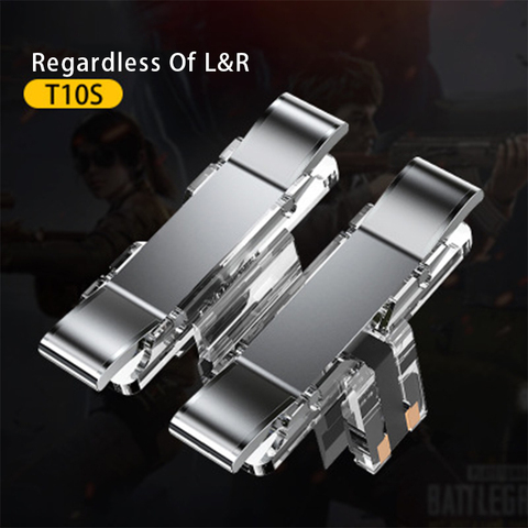 2PCS Gaming Trigger for Mobile Phone PUBG L1R1 Shooter Controller Game Fire Button Aim Key for PUBG Knives Out Rules of Survival ► Photo 1/6