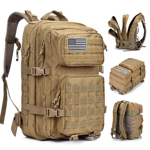 50L Large  Military Capacity Man Army Tactical Backpacks Outdoor 3P Waterproof  Assault Bags Pack Sport Trekking Camping рюкзак ► Photo 1/6