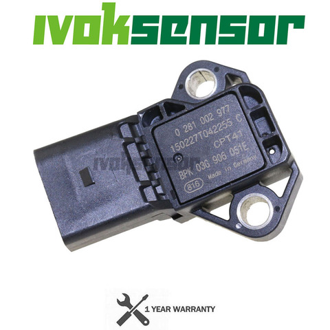 MAP Sensor Manifold Absolute Intake Air Temp Turbo Boost Pressure For Audi A8 Q7 TT 2.0L 2.5L 3.0L 0281002977 03G906051E ► Photo 1/1