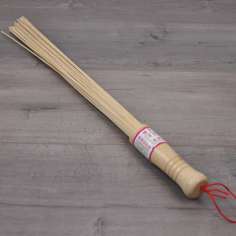 1pc Natural Bamboo Pat Fitness Sticks Massage Relaxation Masseur Hammer Stick Sticks Fitness Pat Environmental Wooden Handle ► Photo 1/6