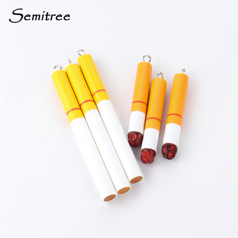 10Pcs Creative Resin Cigarette End Earring Charms Pendant for DIY Jewelry Fashion Earrings Findings Necklace Charm Accessories ► Photo 1/5