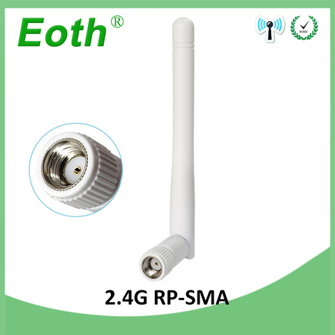 2.4ghz Antenna 3dbi RP-SMA wifi antenna Aerials 2.4 Ghz antenne SMA Plug Connector 2.4g wi fi Antena wi-fi antennas for router ► Photo 1/1