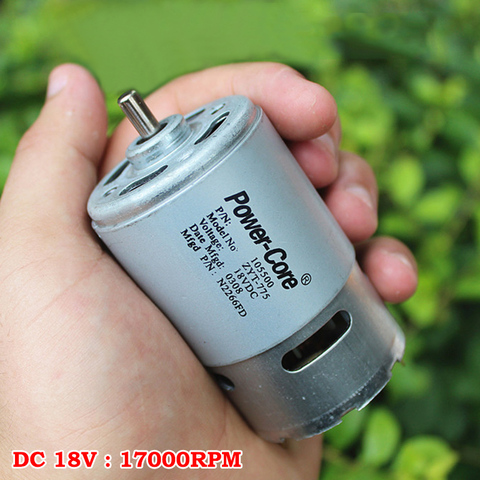 RS-775 DC 12V-24V 18V 17000RPM High Speed Power Large Torque Double Ball Bearing Drill&Screwdriver/Garden Electric Tools Motor ► Photo 1/6