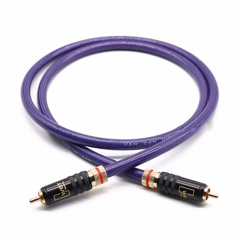 VDH 65G 75ohm Digital Coaxial DAC Cable Press Self-locking amplifier decoder RCA cable Stereo TV Audio speaker wire ► Photo 1/6