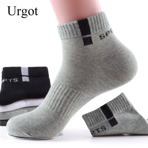 Urgot 5 Pairs/lot Spring Autumn Men's Long Tube Cotton Socks Men Sweat-absorbent Casual Deodorant Sports Socks Meias Wholesale ► Photo 1/6