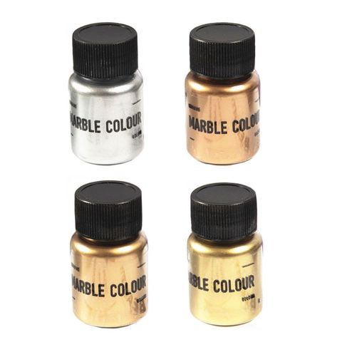 4 Colors/set Mirror Metal Texture Pearl Powder Epoxy Resin Colorant Glitter Marble Metallic Pigment Resin Dye Jewelry Making Too ► Photo 1/6